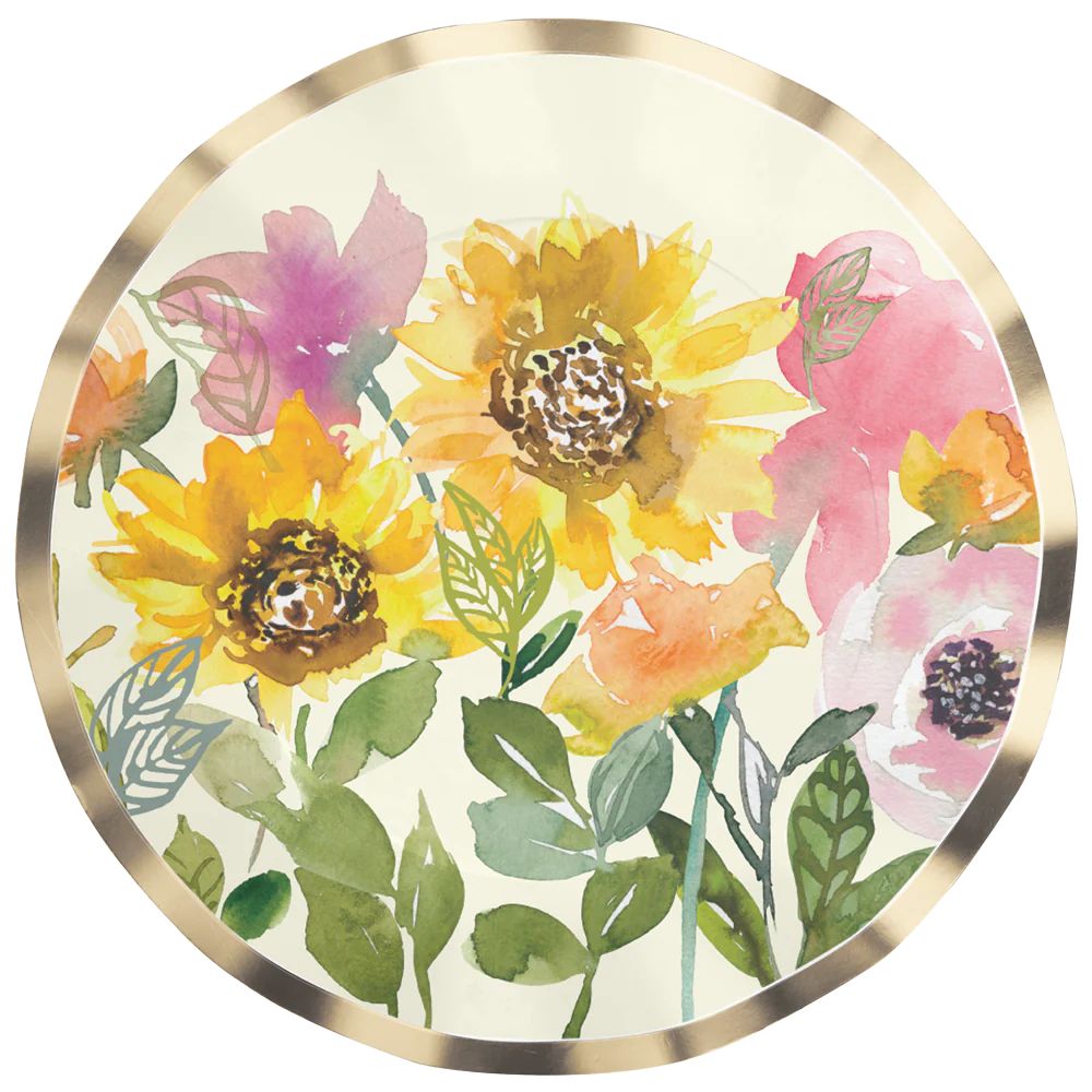 Dinner Plate Sunflower/8pk | Sophistiplate