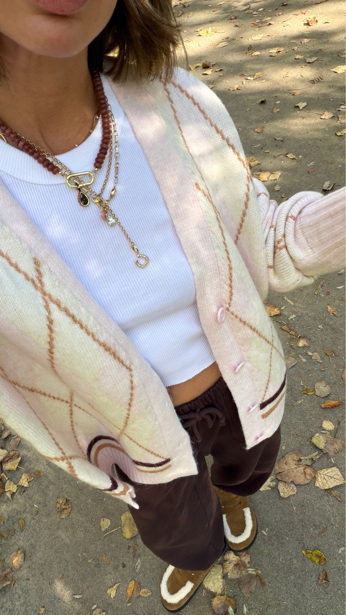 xs tank & pants, small cardigan @Aerie