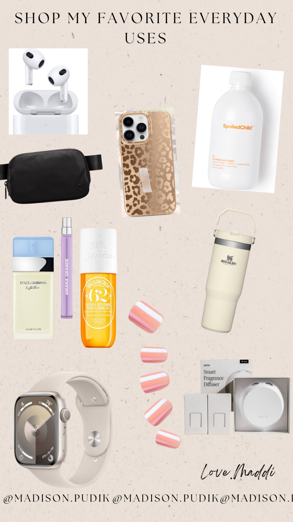 Get to know me and shop my favorite everyday essentials!  😊

I just started this collagen and I’m loving it so far!! 
#ltk#stanley #perfume #impressnails #loopy #collagen  