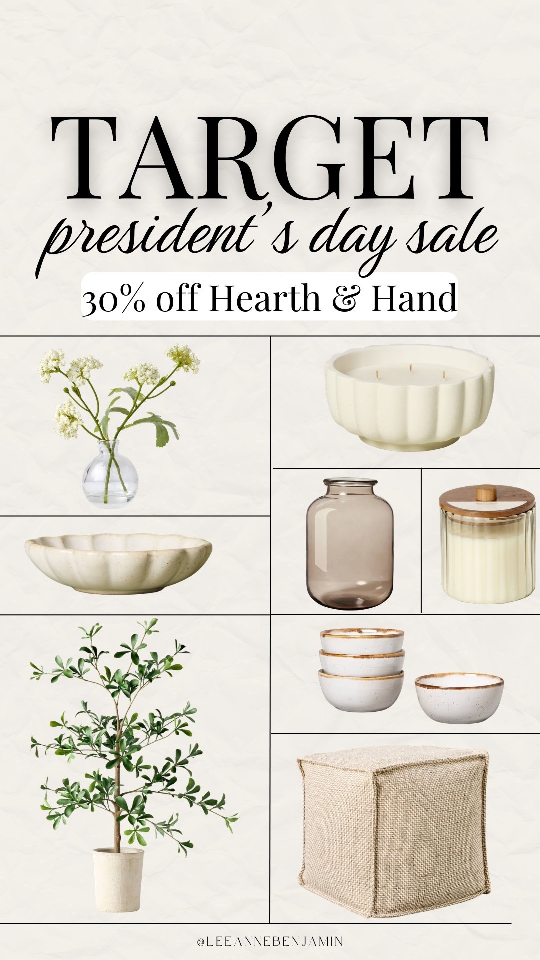 Target Presidents’ Day sale on hearth & hand items!

#LTKSeasonal #LTKSaleAlert #LTKHome