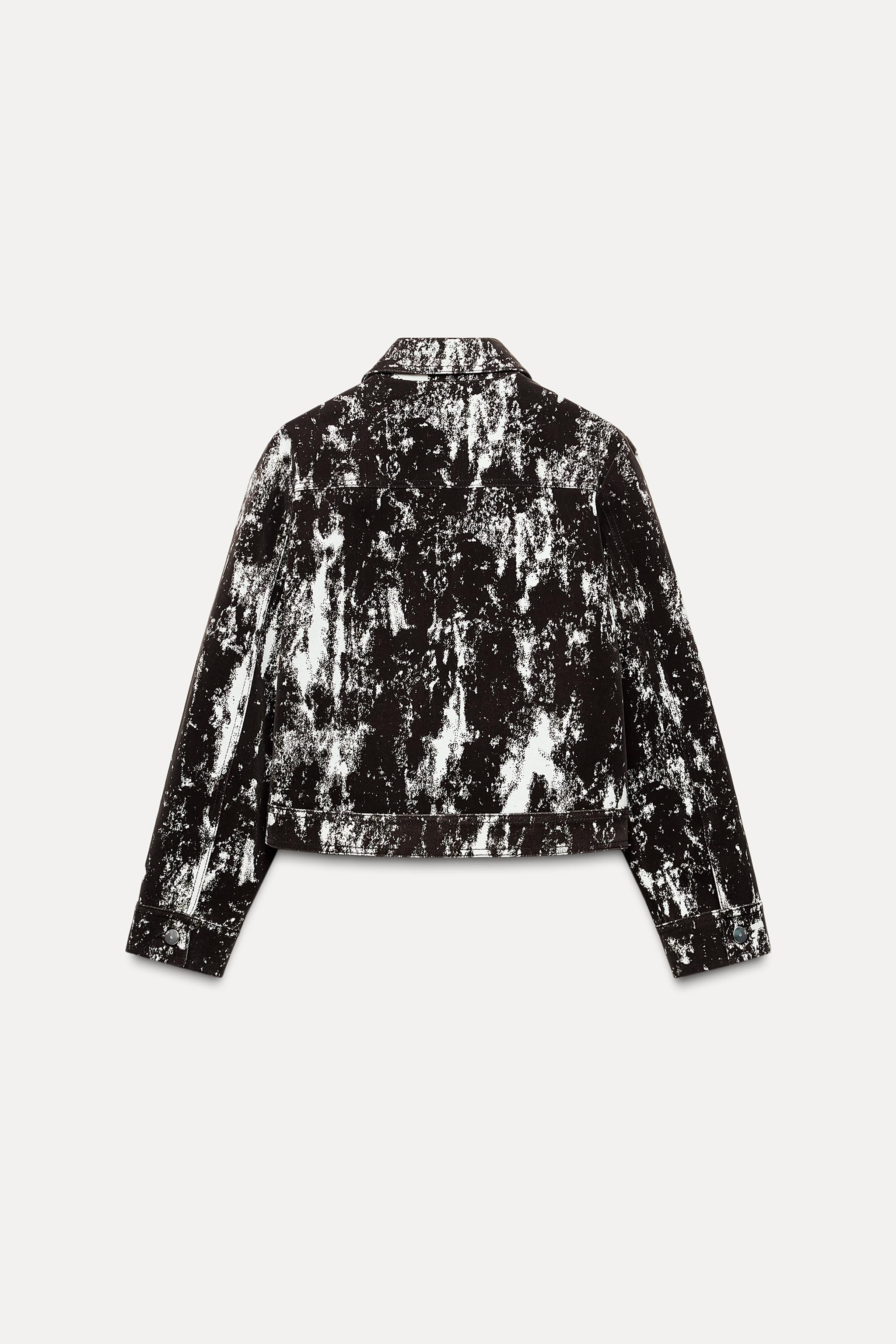 ANIMAL PRINT FLOCKED JACKET | Zara US