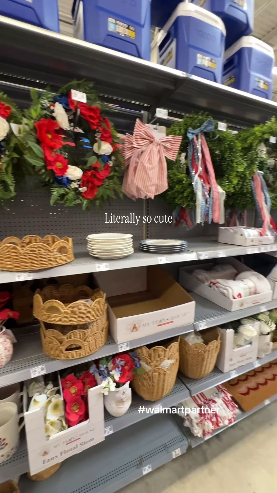 Walmart home finds. Red, white & blue addition 