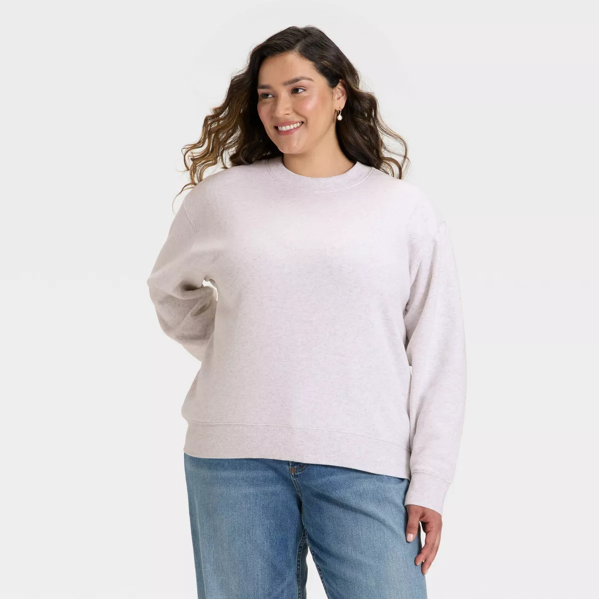 Women's Pullover Sweatshirt - Universal Thread™ Heather Gray L | Target