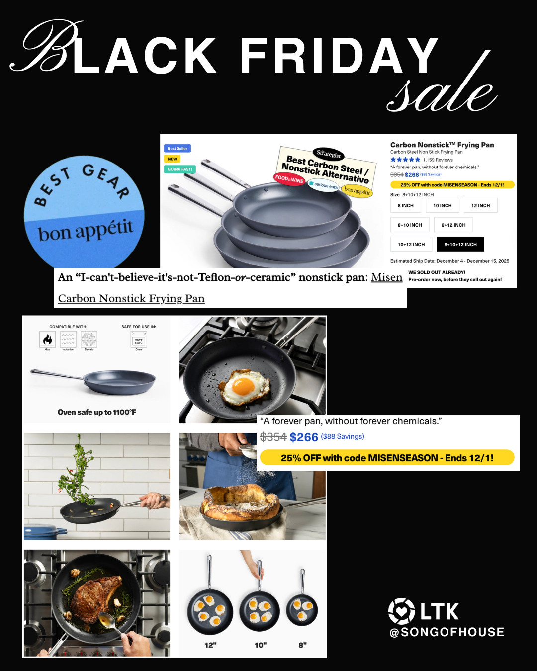 I've been searching for the best TRULY non-stick, PFAS free, NON TOXIC cookware that is not ceramic coated or treated with chemicals - and that will last a lifetime ... I found Misen Carbon Nonstick pans!

On major sale right now for the set of 3!

 

 

#LTKCyberWeek #LTKHome #LTKSaleAlert