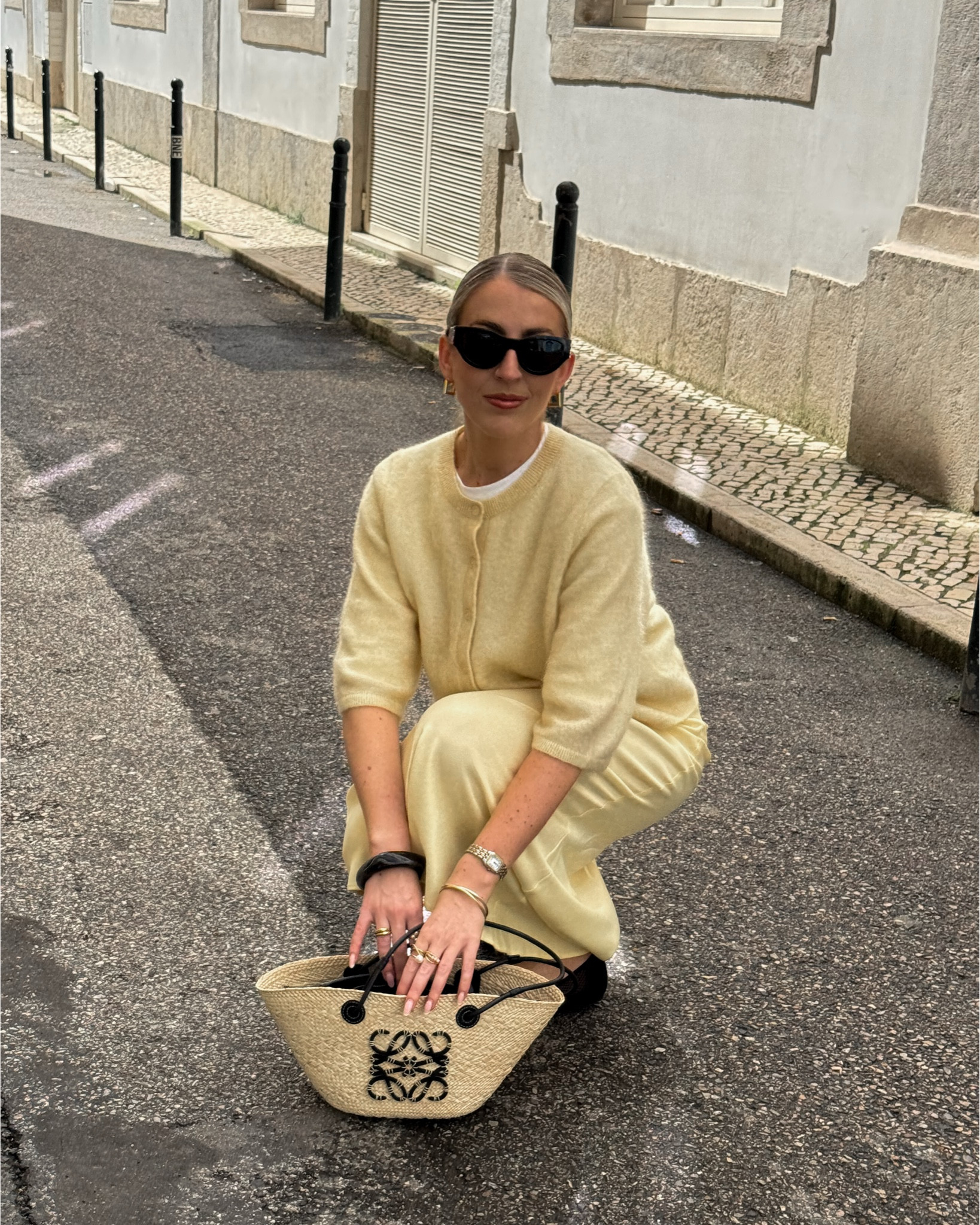 Butter yellow outfit 💛 

Satin skirt, cardigan, spring outfit, yellow skirt 

#LTKuk #LTKstyletip #LTKspring