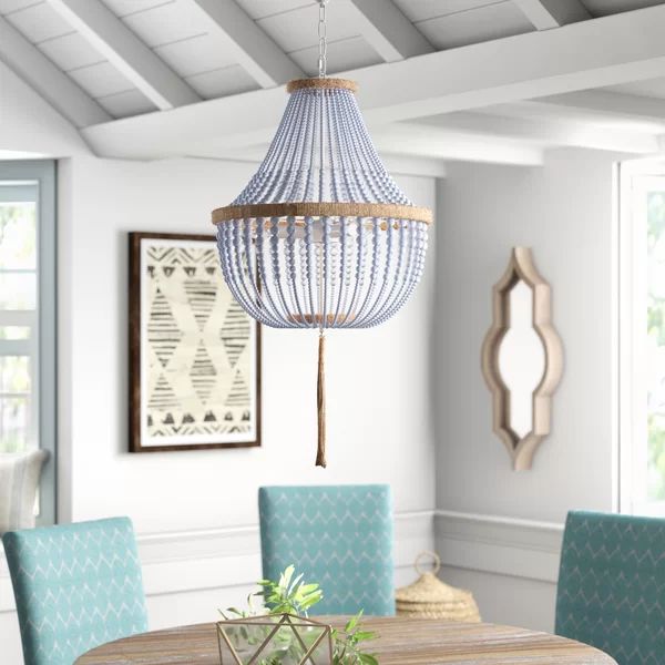 Leyva 3 - Light Unique / Statement Empire Chandelier with Beaded Accents | Wayfair North America