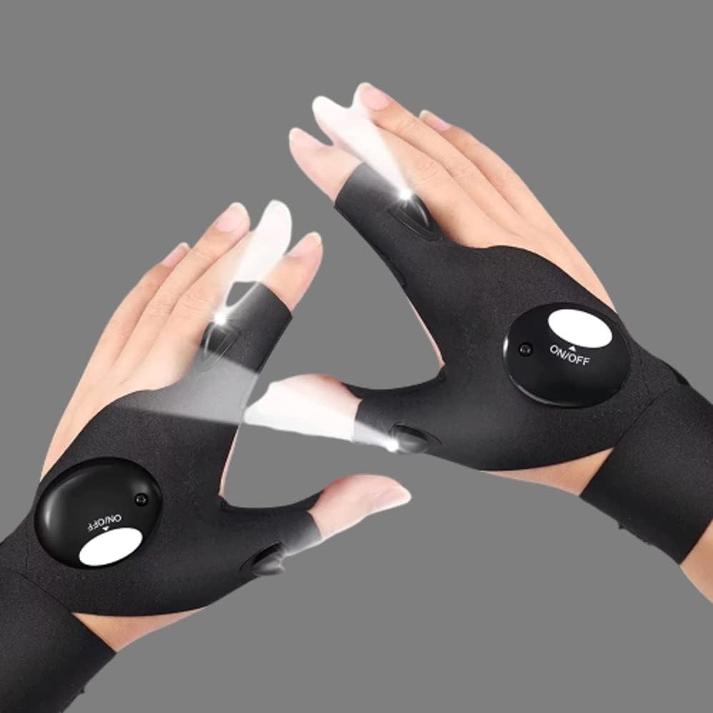 Amazon.com: LED Flashlight Gloves, Gifts for Men Stocking Suffers Christmas Fathers Day Birthday ... | Amazon (US)