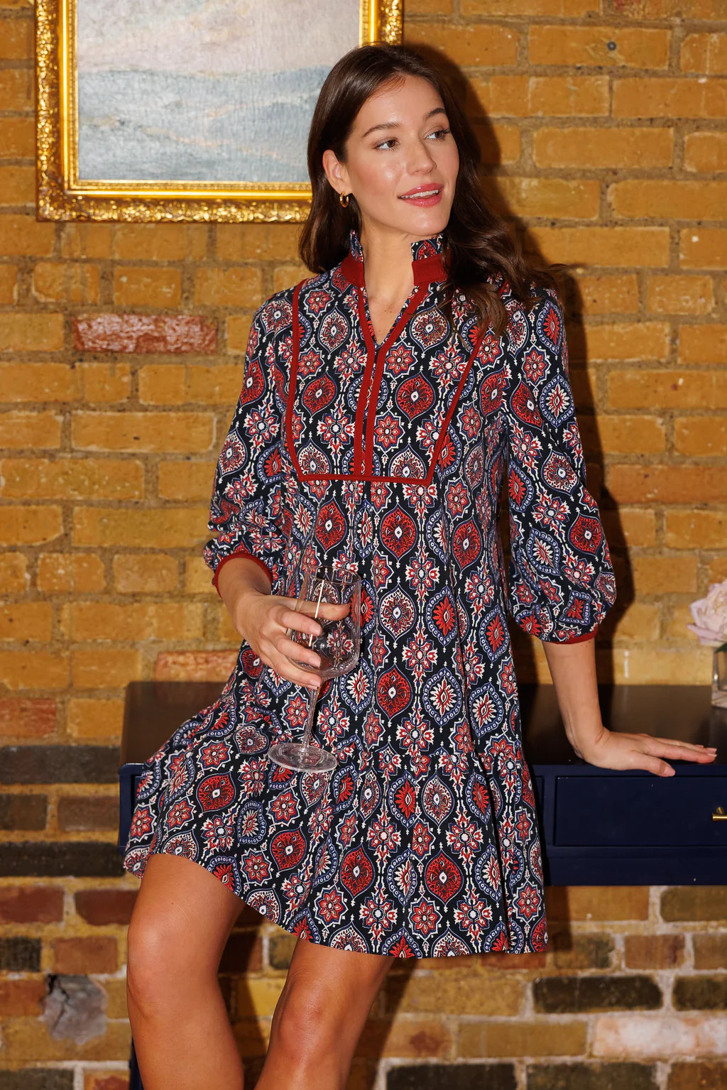 Katie Dress in Medallion | Duffield Lane