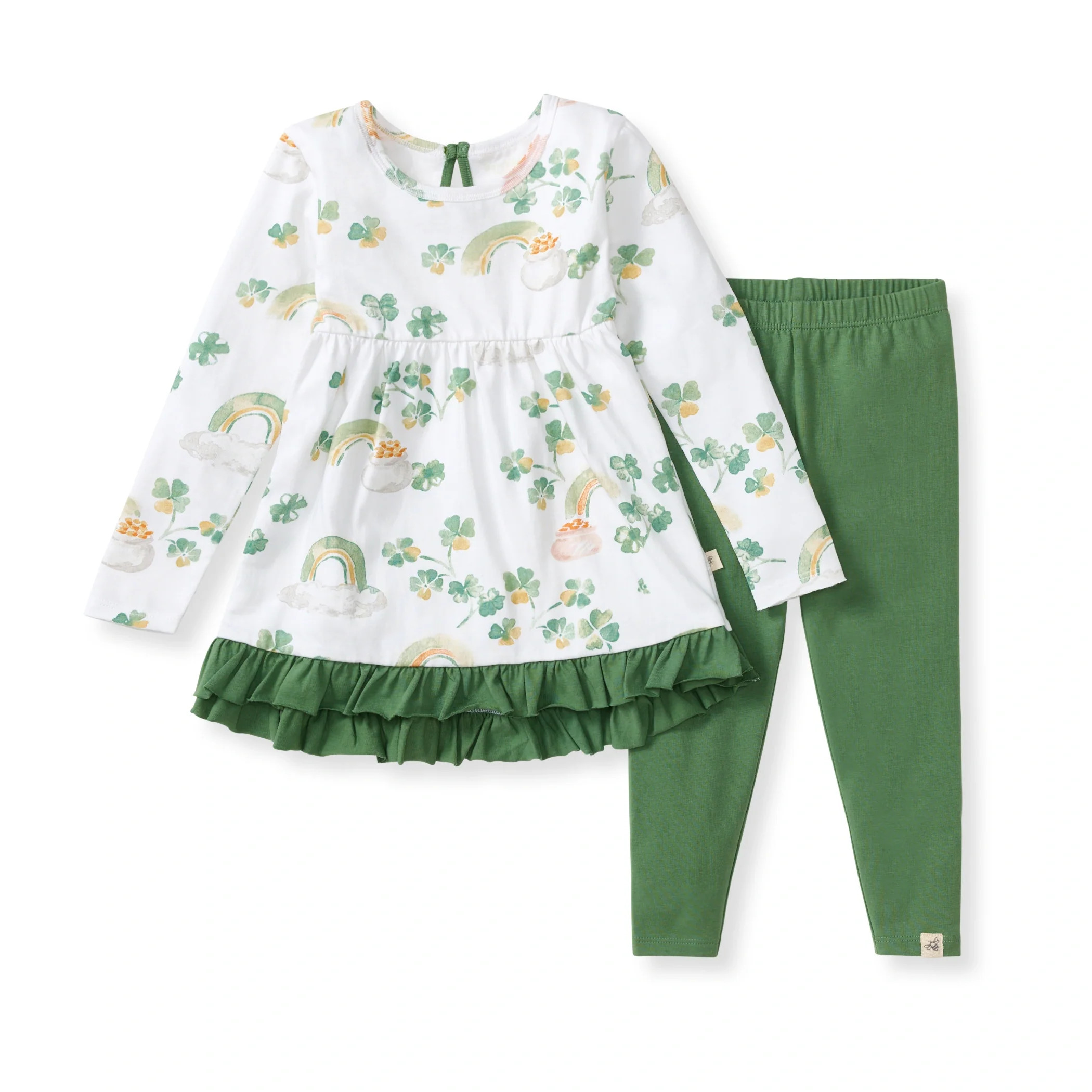 Lucky Rainbows Tunic & Pants Set | Burts Bees Baby