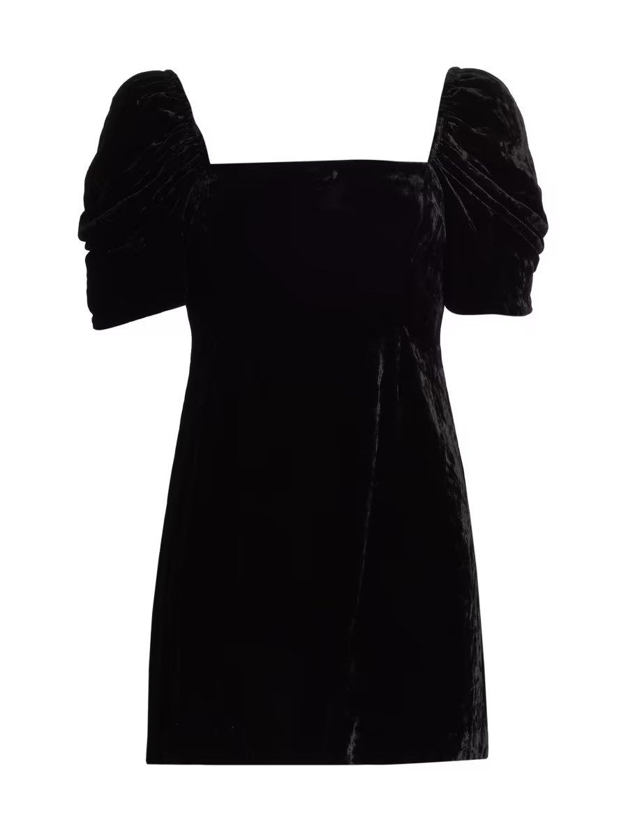 Cara Cara Kelly Velvet Minidress | Saks Fifth Avenue