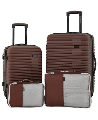 Hillsboro Expandable Rolling Hardside Collection Set, 4 Piece | Macy's