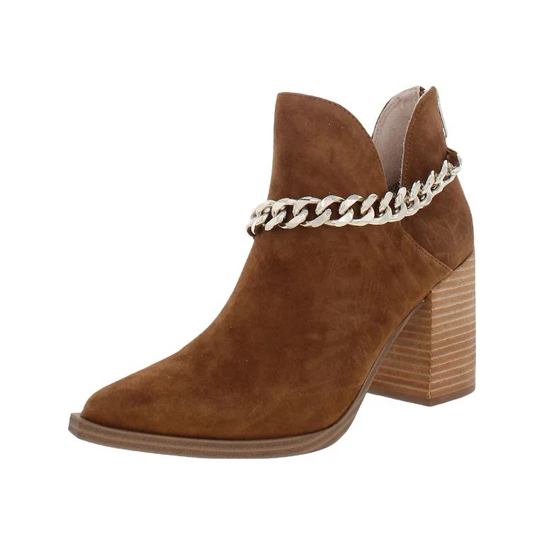 Steve Madden Womens Cedar Suede Chain Ankle Boots - Walmart.com | Walmart (US)