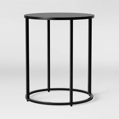 Glasgow Round Metal End Table Black - Project 62™ | Target