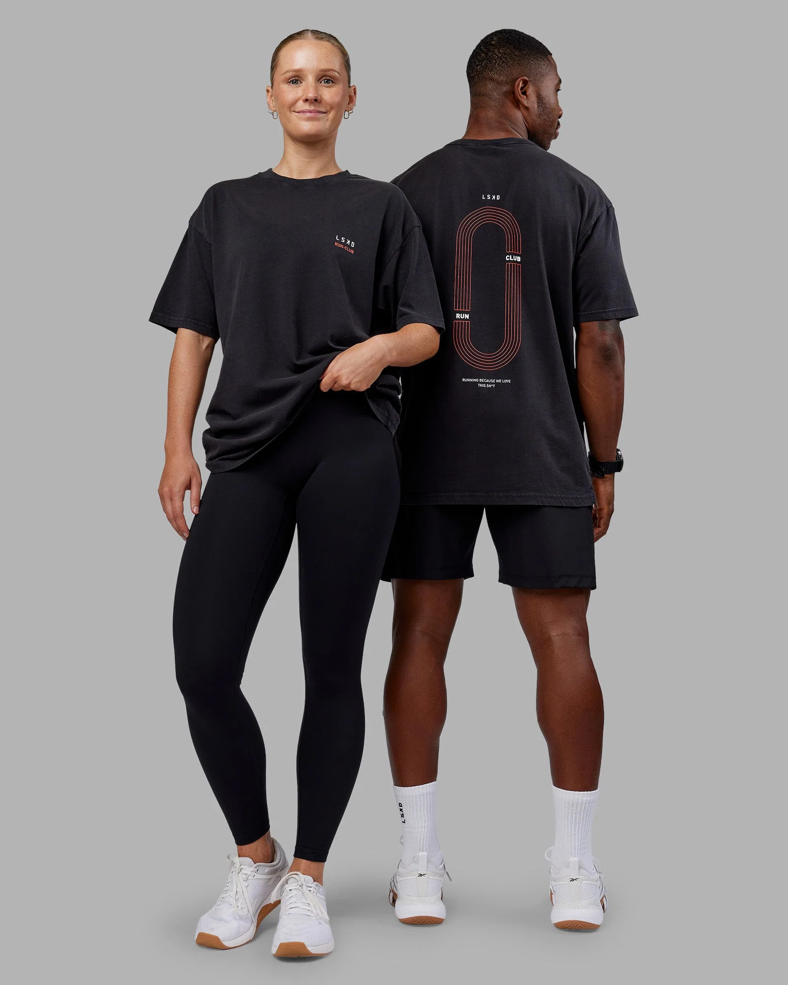 Love this S**t Washed Heavyweight Oversized Tee - Washed Black-Ultra Orange | LSKD