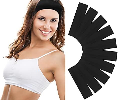 Styla Hair 10 Pack Stretch Headbands Non-Slip Head Wraps Great for Sports, Yoga, Pilates, Running, G | Amazon (US)