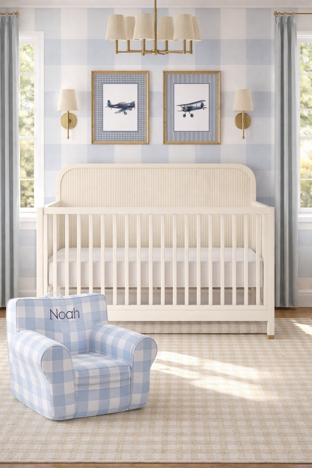 The sweetest nursery 

#nursery #crib #wallpaper #homedecor 

#LTKBaby #LTKKids #LTKHome