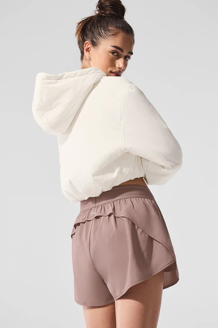 Cropped Mountain Peak Full-Zip Hoodie | Alo Yoga