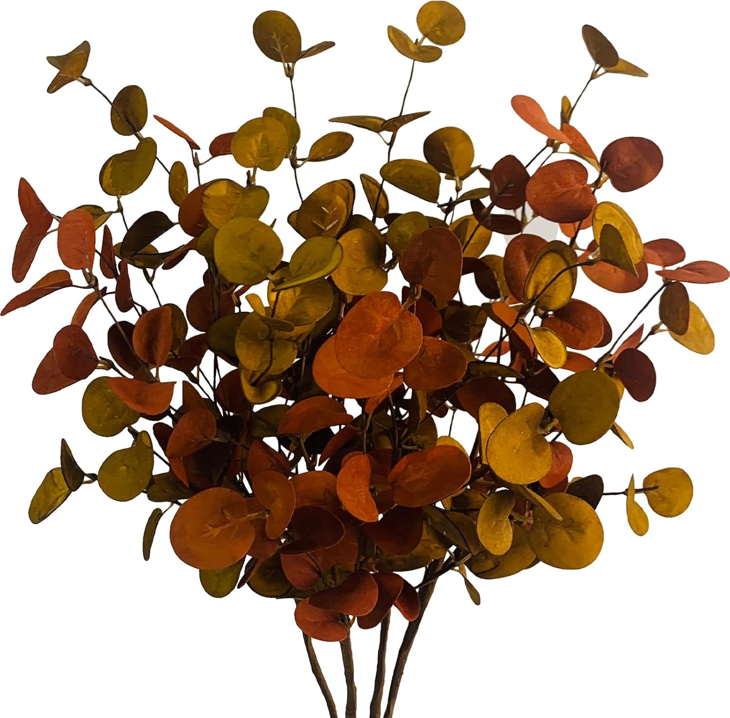 4 Pcs Artificial Fall Eucalyptus Leaves Greenery Stems Plants for Home Floral Arrangement Wedding... | Amazon (US)