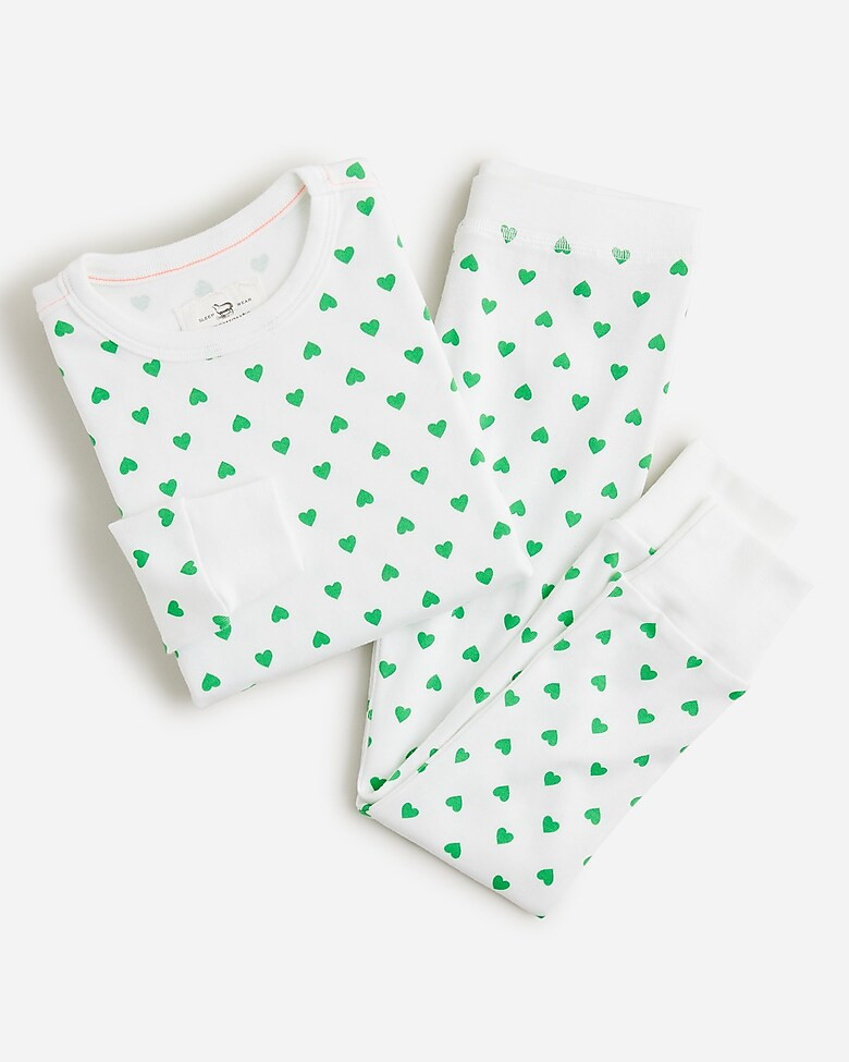 Girls' long-sleeve printed sleep set | J. Crew US