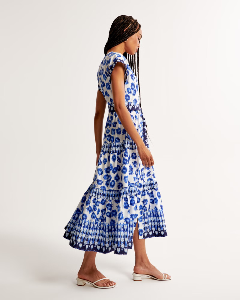 Tie Maxi Dress | Abercrombie & Fitch (US)
