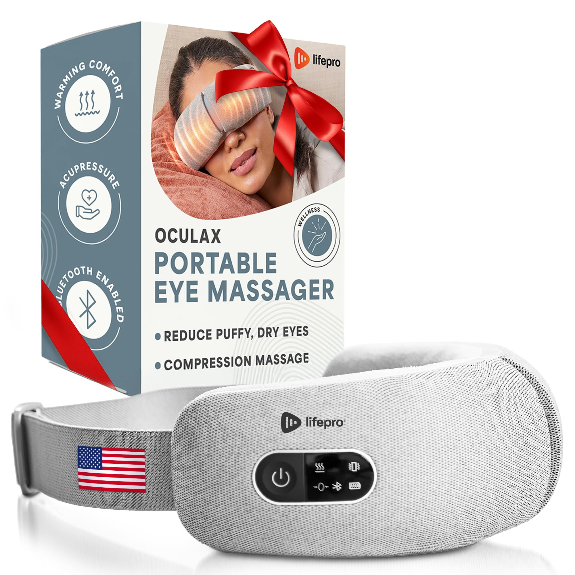 LifePro Portable FSA/HSA Eligible Eye Massager with Heat and Vibration-4 Soothing Modes for Compr... | Amazon (US)