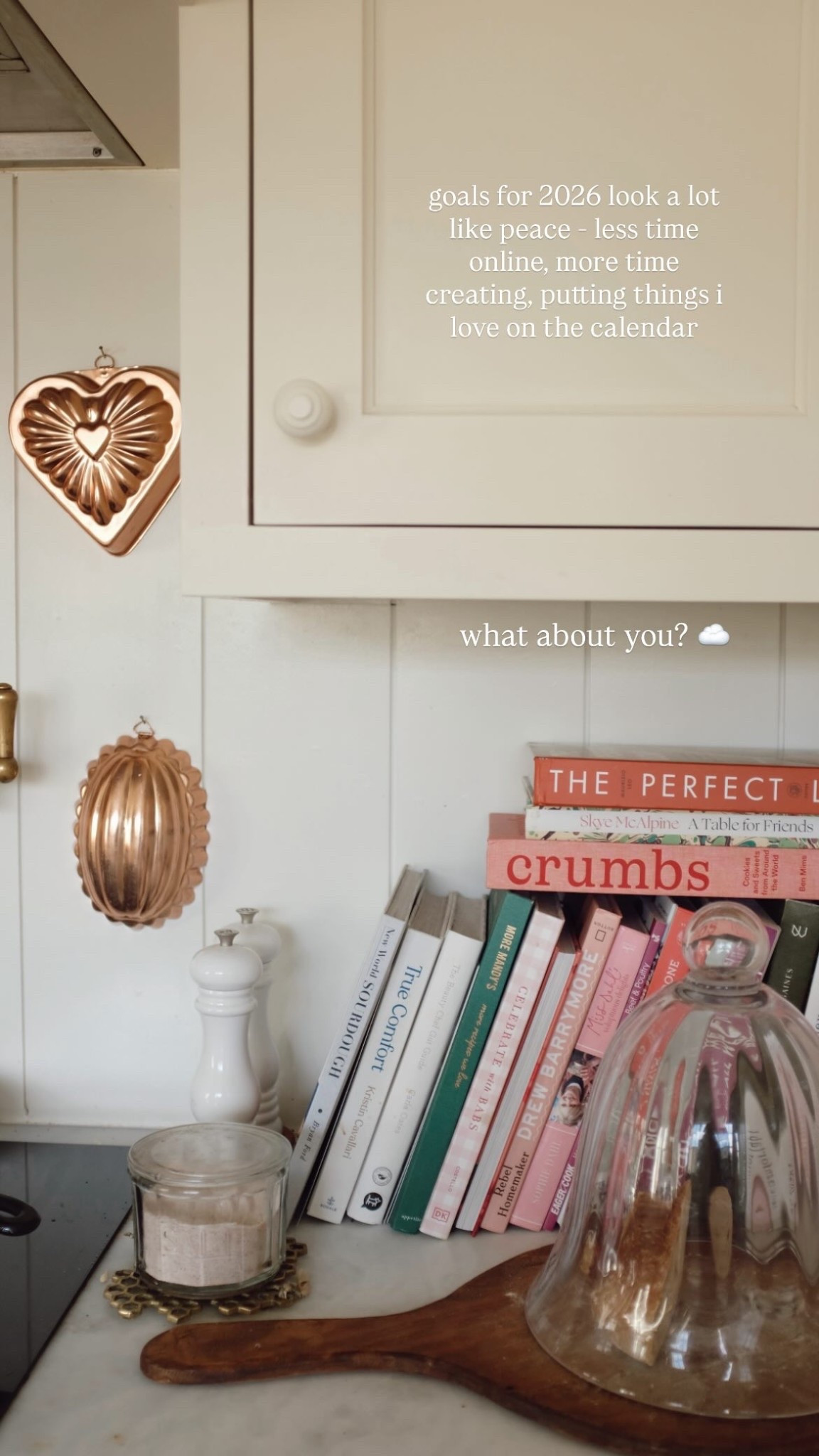goals for 2026 look a lot like peace - less time online, more time creating, putting things i love on the calendar  what about you? ☁️ some of my favorite cookbooks

#LTKmorningroutine #LTKdayinmylife #LTKHoliday