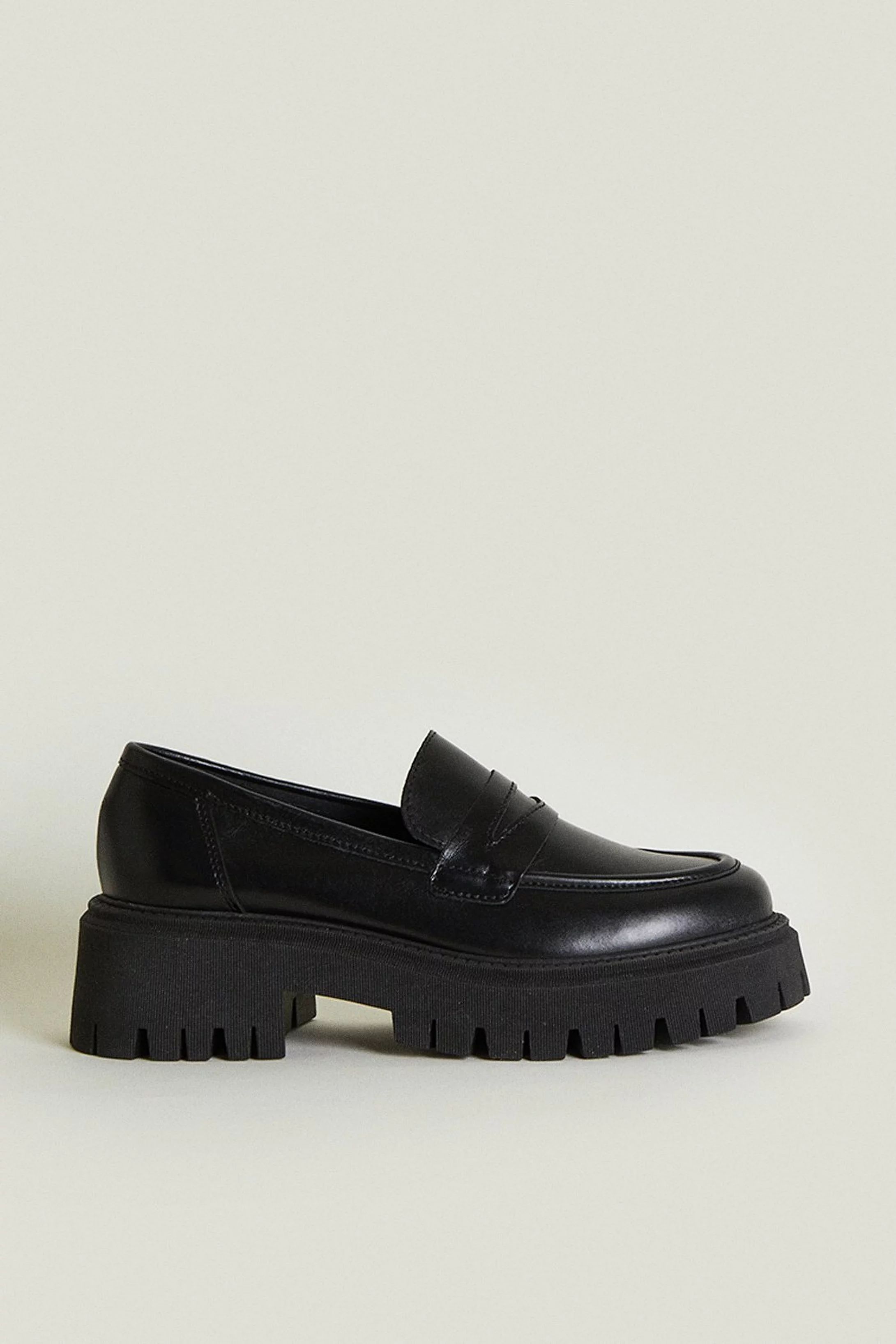 Leather Platform Loafer | Oasis UK & IE
