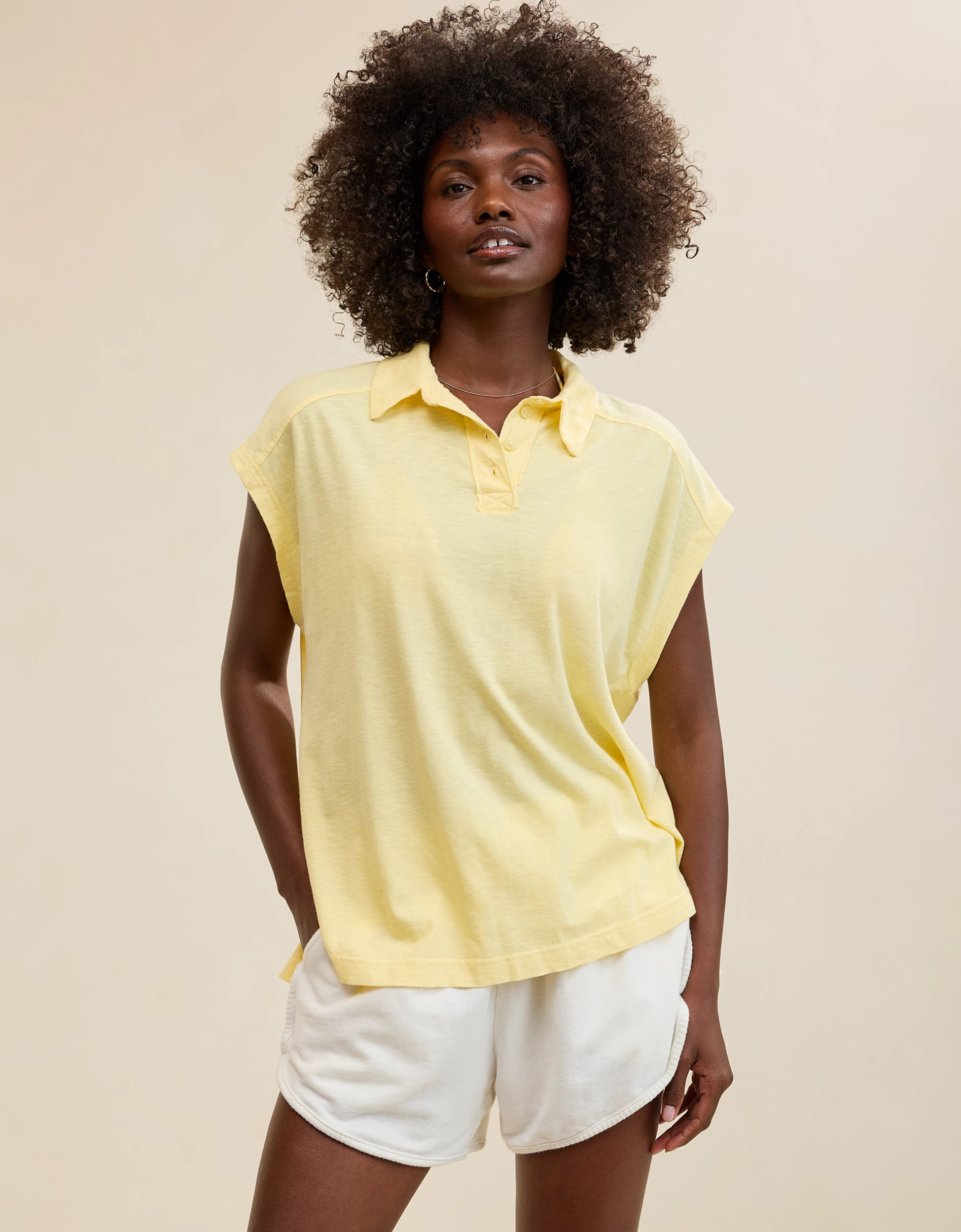 Aerie Happiest Oversized Polo T-Shirt | Aerie