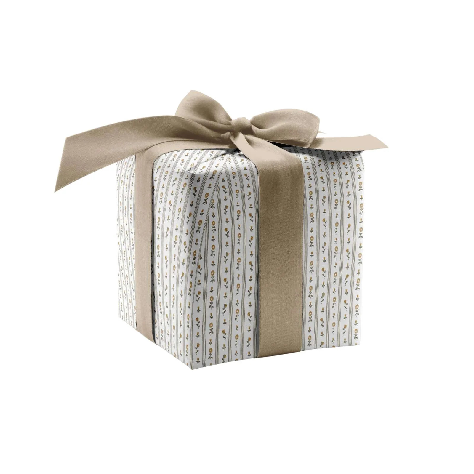 Ruthie Stripe Wrapping Paper in Natural | Brooke & Lou | Brooke and Lou