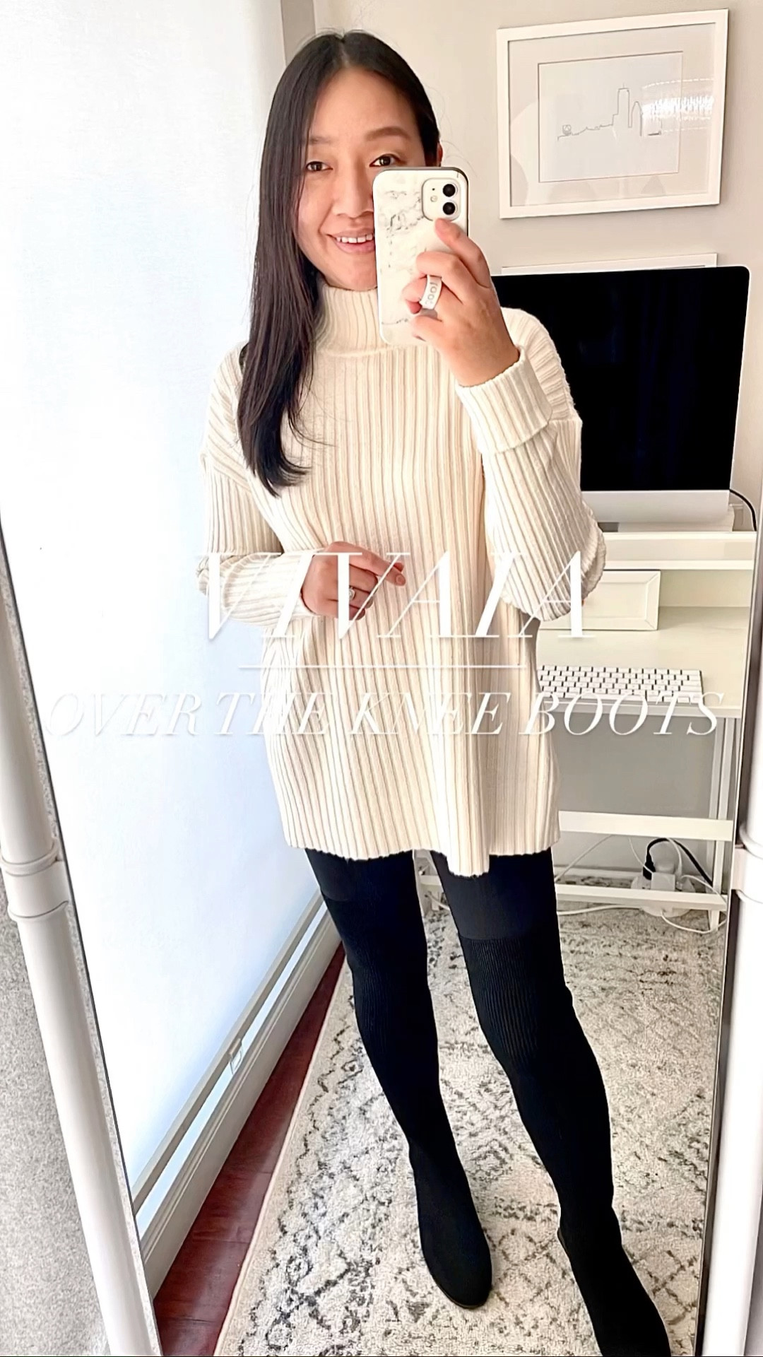 Thank you @vivaia_official for gifting me these Madeline 2.0 over the knee boots! My usual size 7 (EU 38) runs big but works with thicker socks. The upper is very stretchy to accommodate wider calves. The stretchy material is made from recyclable water-repellent wool yarn with an anti-slip and carbon-free rubber outsole. The boot shaft height is 23" for size 7.

Use code XMAS for 20% off everything (excluding accessories and outlets) which is valid through December 31, 2022. Please use this case-sensitive link to make your eco-friendly purchase: https://bit.ly/3UFfFEh.
 
Online purchases (final sale items and gifts excluded) are valid for exchange or refund within 30 days from the date you receive all of your item(s). 
 
@vivaia_official gifted @vivaialove #vivaia #aria5 #vivaiaonmyway #vpurpose #sustainable #ecofriendly #shoesaddict #overthekneeboots #petitefashion #outfitideas

Slim narrow calf boots water resistent 


#LTKshoecrush #LTKGiftGuide #LTKSeasonal