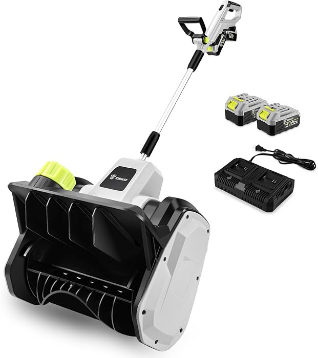 40V Cordless Electric Snow Shovel, 14 Inch Battery Powered Snow Blower with 4.0Ah Battery & 1000W... | Amazon (US)