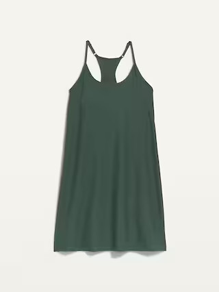 Sleeveless PowerSoft Performance Racer-Back Mini Swing Dress for Women | Old Navy (US)