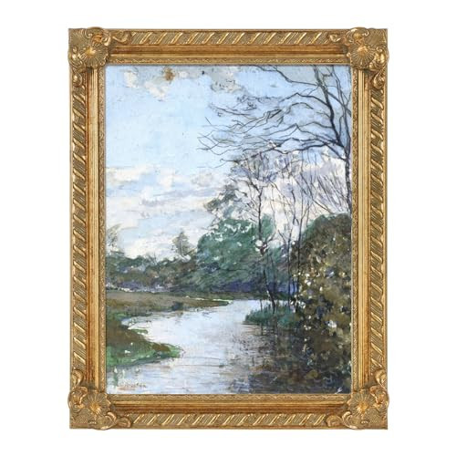 FOLKOR Antique Gold Frame for 8x10” Canvas Painting, 1.8” Wide Baroque Ornate Open Back Frame for Canvas Prints Pictures Portrait Landscape, No Plexiglass & Backing Board | Amazon (US)