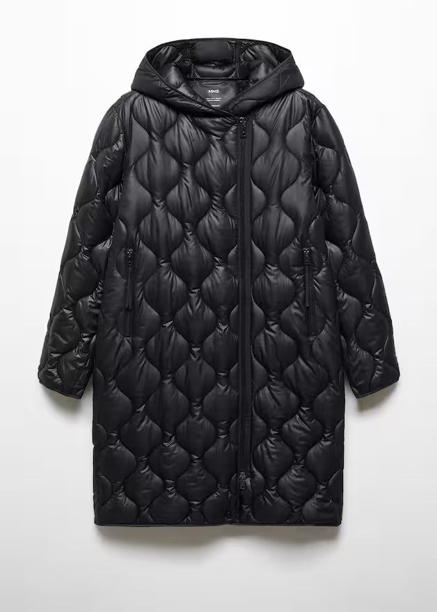 Hood quilted coat -  Women | Mango USA | MANGO (US)