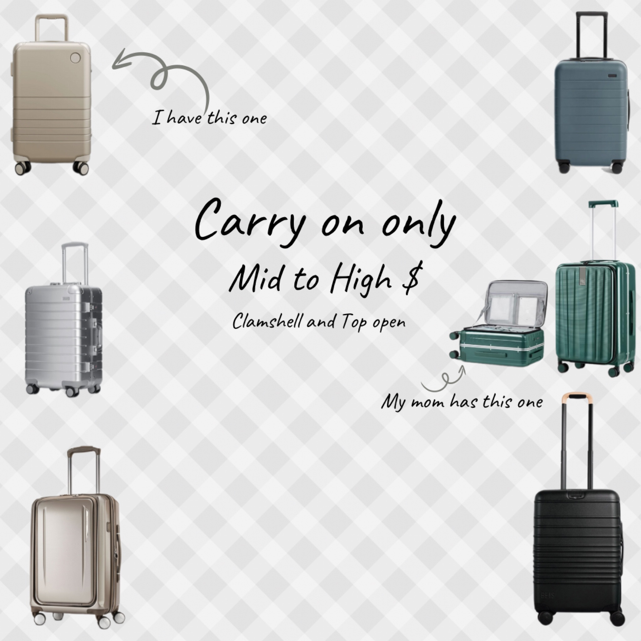 I always try to travel with carry-on only. It’s much easier and less stressful. I personally have the Monos Hybrid Carryon and love it. Here are a few other popular options.

#LTKTravel #LTKSaleAlert #LTKSeasonal