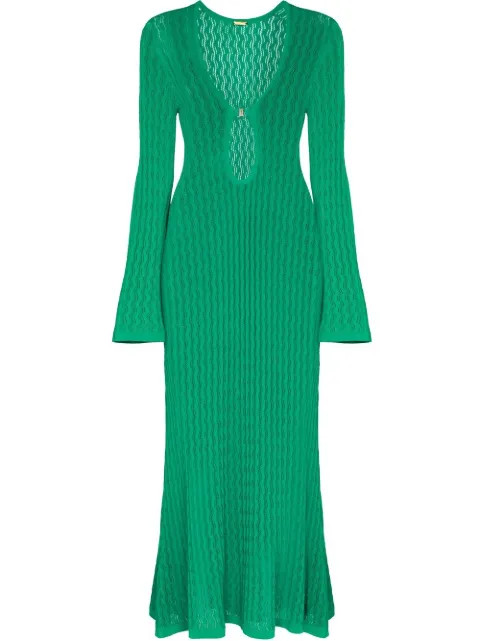 Dodo Bar Or open-knit Maxi Dress - Farfetch | Farfetch Global