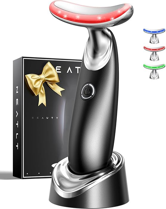 Red Light for Face and Neck, 7-in-1 Face Massager Tool, 3-Color Portable Facial Massager for Skin... | Amazon (US)
