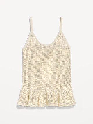 Metallic Peplum Tank Top | Old Navy (US)