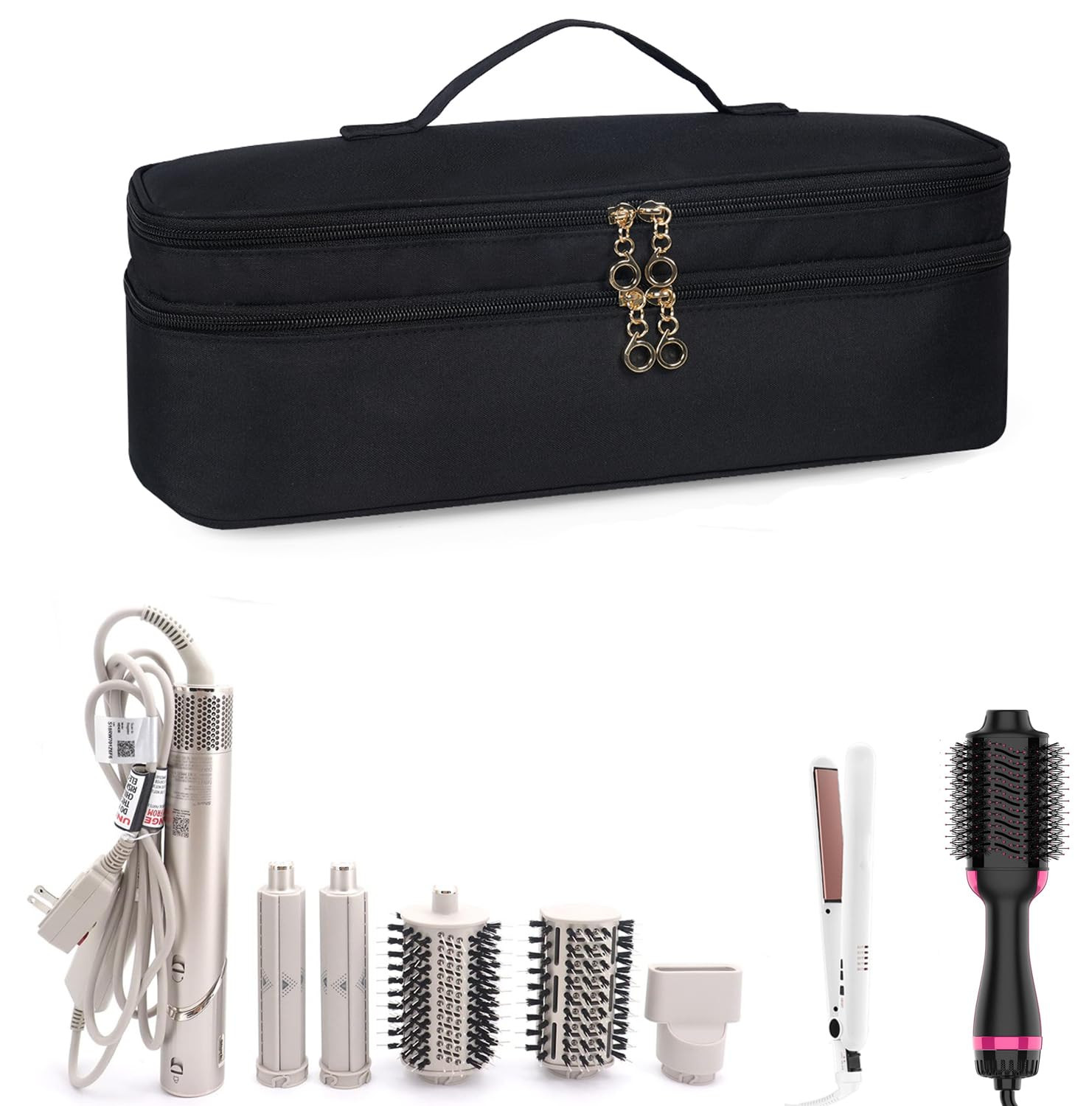 Double-Layer Travel Carrying Case for Revlon One-Step Hair Dryer and Volumizer Hot Air Brush, Por... | Amazon (US)