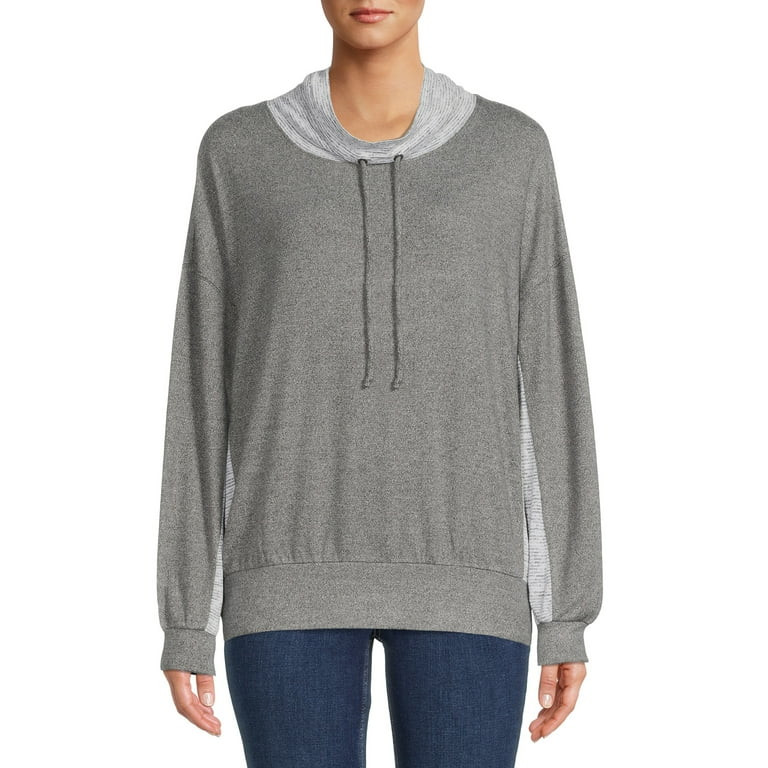 Time and Tru Women's Sweatshirt with Long Sleeves - Walmart.com | Walmart (US)