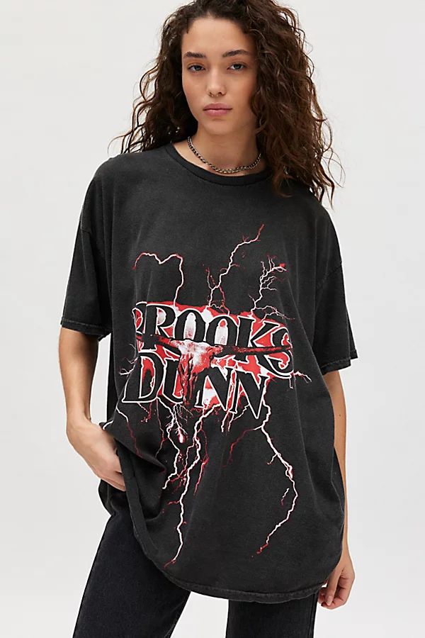 Brooks & Dunn Graphic T-Shirt Dress in Black, Women's at Urban Outfitters | Urban Outfitters (US and RoW)