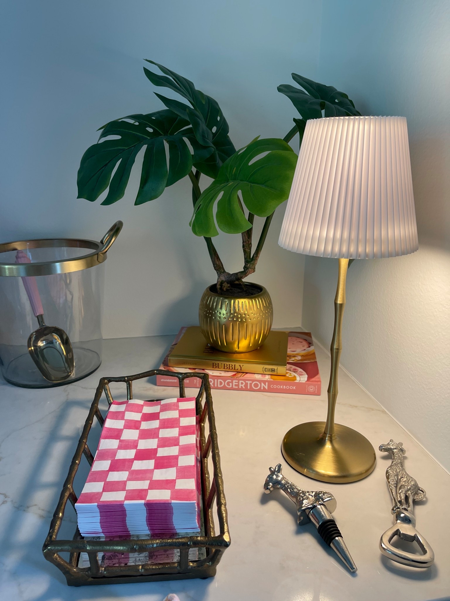 Rechargeable gold bamboo lamp back in stock! 

#LTKHome