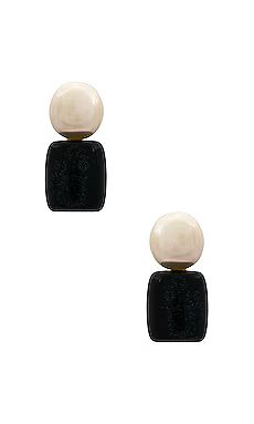 Lele Sadoughi Pebble Stud Earrings in Jet from Revolve.com | Revolve Clothing (Global)