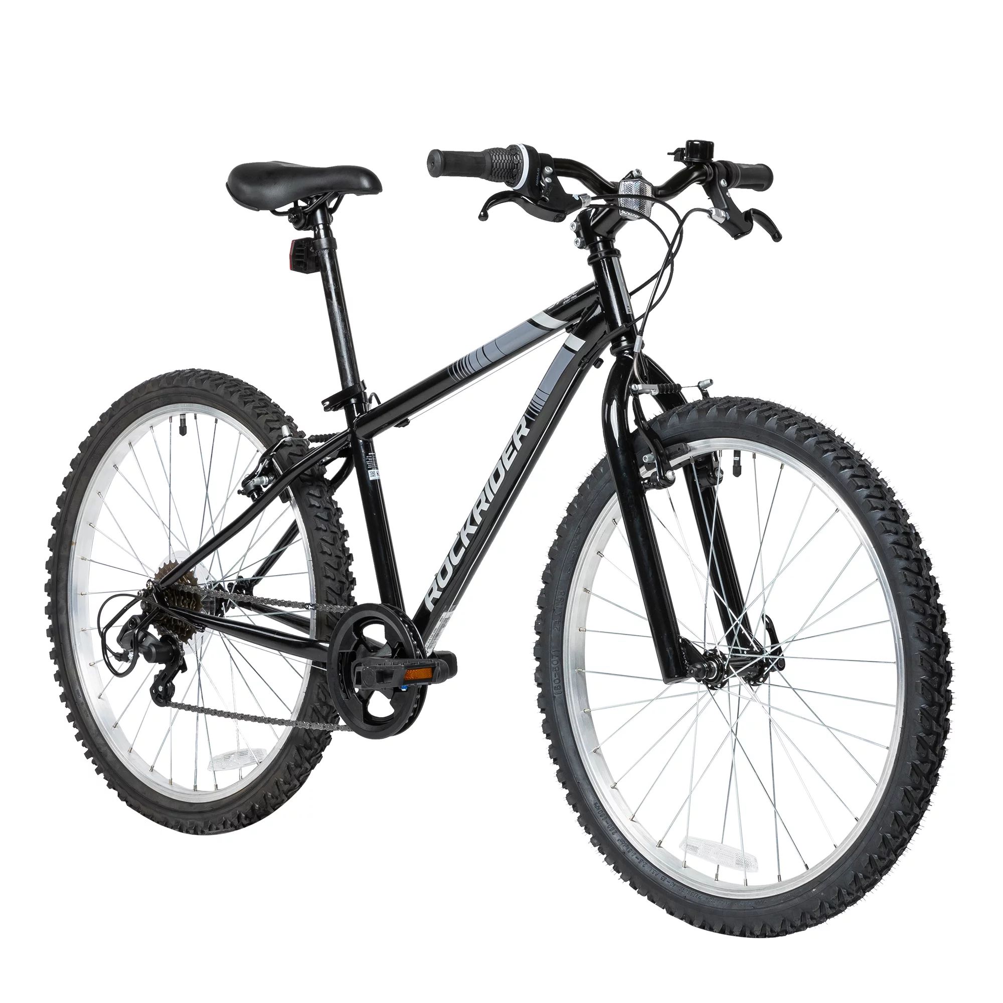 Decathlon Rockrider ST100, Kids Mountain Bike, 24", 4'5" to 4'11", Unisex, Black - Walmart.com | Walmart (US)