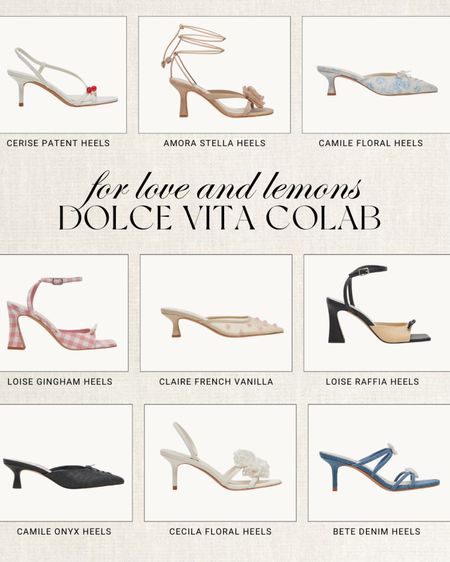 
Obsessing over this Dolce Vita + For Love and Lemons Collab!!
Summer shoes 2024/ trending shoes/ platform heels/ women's sandals/ affordable shoes for summer/ cute heels

#LTKSeasonal #LTKShoeCrush #LTKStyleTip