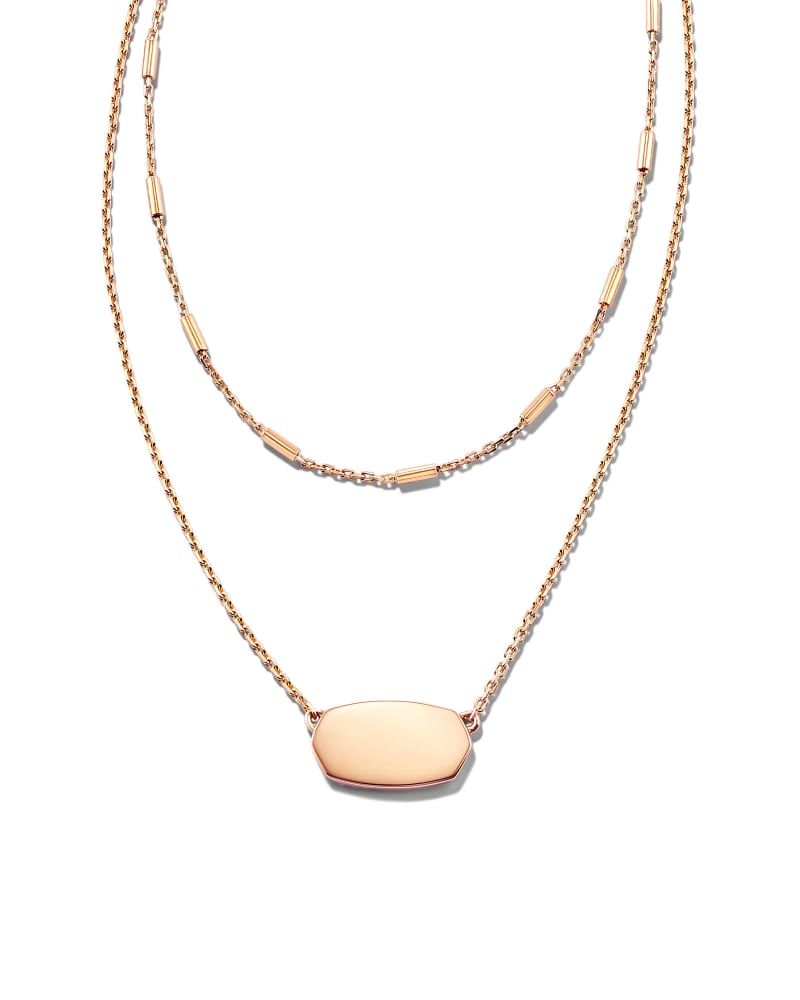 Elisa Multi Strand Necklace in 18k Rose Gold Vermeil | Kendra Scott
