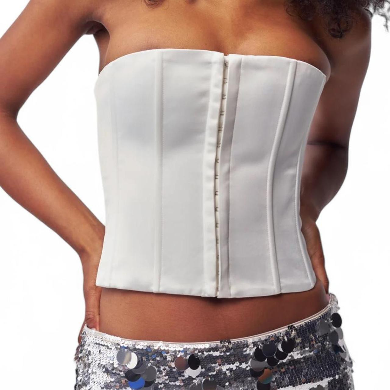 Danielle Guizio Women's Corset - White - XS | Depop US