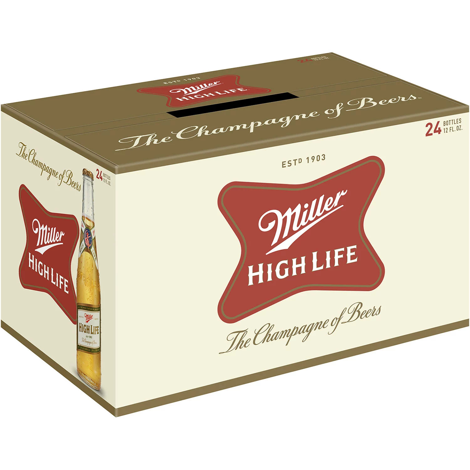 Miller High Life Lager Beer, 12 fl. oz. bottle, 24 pk. | Sam's Club