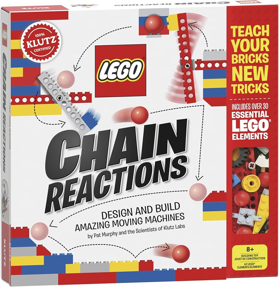 LEGO Chain Reactions (Klutz Science/STEM Activity Kit), 9" Length x 1.06" Width x 10" Height | Amazon (US)