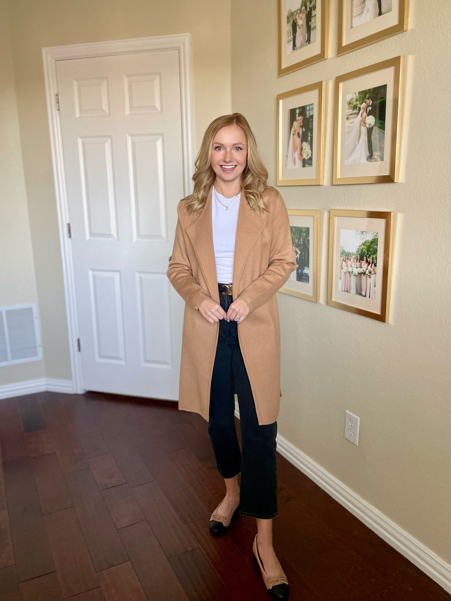 Wearing an XS in sweater and tee, 26S in jeans | sweater coat, duster cardigan, black jeans, fall outfit, classic outfit 

#LTKSeasonal #LTKStyleTip #LTKFindsUnder50